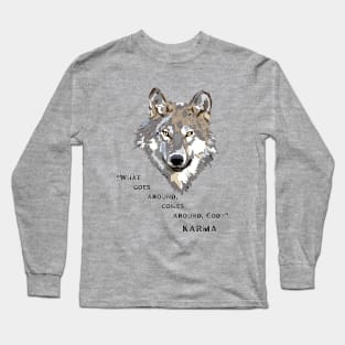 Wolf Karma Long Sleeve T-Shirt